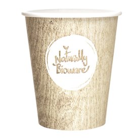 Papieren beker PLA "Biologisch" Eco-Vriendelijk 9 Oz/270ml Ø8,0cm (50 stuks) 