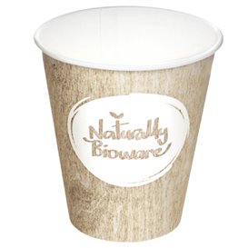 Papieren beker PLA "Biologisch" Eco-Vriendelijk 9 Oz/270ml Ø8,0cm (50 stuks) 