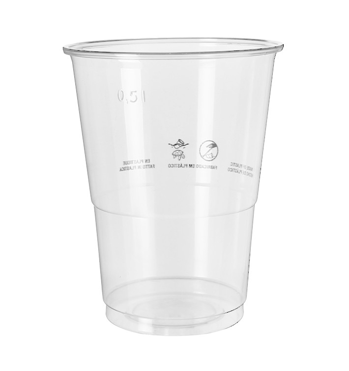 Plastic PP beker transparant 650ml (50 stuks) Plastic PP beker transparant 650ml (50 stuks)