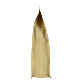 Papieren StandUp Kraft met zelfsluiting en venster 25+10x35cm (50 stuks)