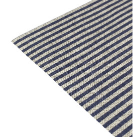 Katoenen placemat "Daen Drap" blauw Line 32x45cm (72 stuks)