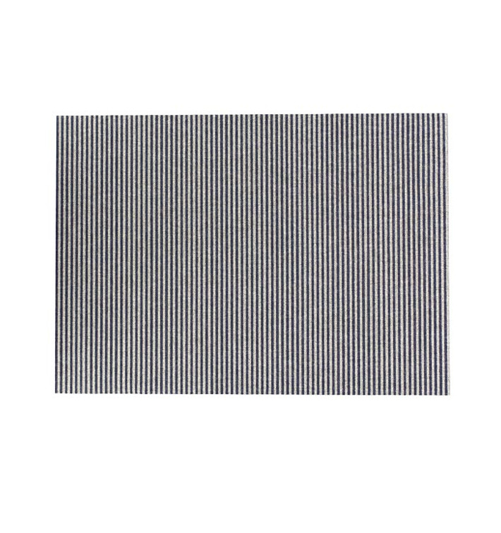 Katoenen placemat "Daen Drap" blauw Line 32x45cm (12 stuks) Katoenen placemat "Daen Drap" blauw Line 32x45cm (12 stuks)