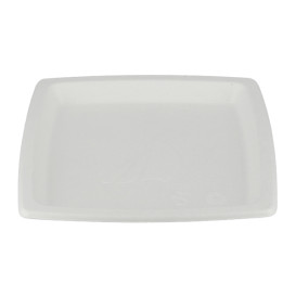 Suikerriet bord Vierkant wit 17 cm (125 stuks) 