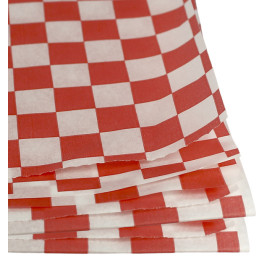 Graspapier inpakvellen rood 31x31cm (4000 stuks)