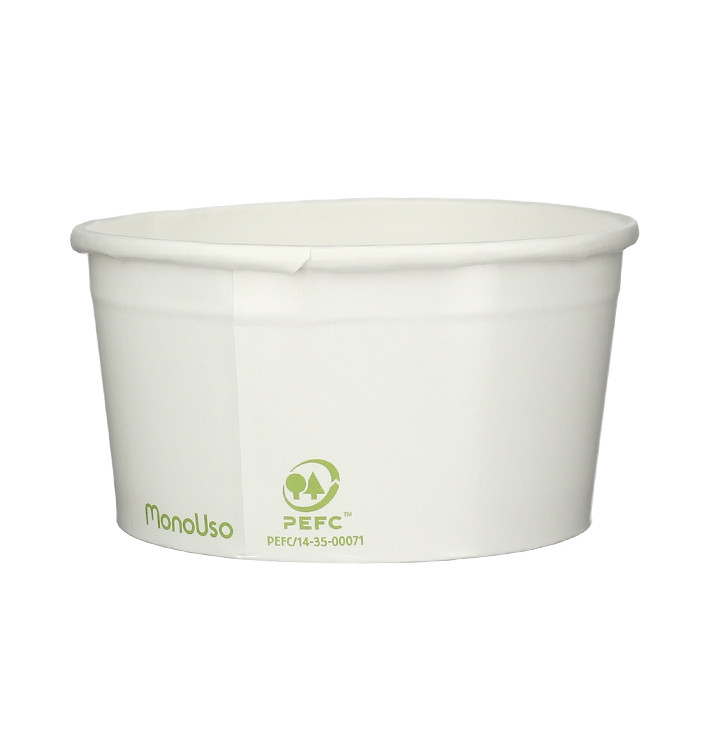 Papieren ijs Container Eco-Vriendelijk 140ml (2100 stuks) Papieren ijs Container Eco-Vriendelijk 140ml (2100 stuks)