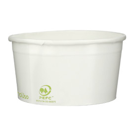 Papieren ijs Container Eco-Vriendelijk 140ml (60 stuks) 