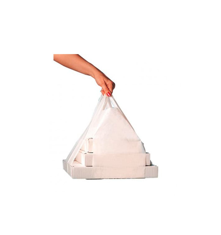 Plastic T-shirt tas voor Pizza Boxes 50/26*60cm Plastic T-shirt tas voor Pizza Boxes 50/26*60cm