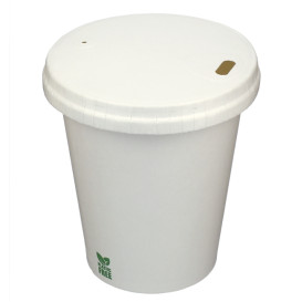 Travel Deksel met Wit Papieren Gat Ø8cm (1.000 stuks)
