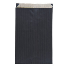 Papieren envelop kraft zwart 19+8x35cm (750 stuks)