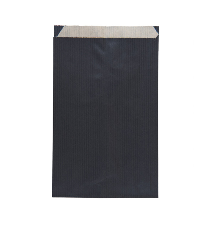 Papieren envelop kraft zwart 19+8x35cm (750 stuks) Papieren envelop kraft zwart 19+8x35cm (750 stuks)