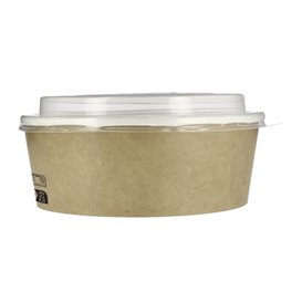 Papieren Soep Kom met Deksel Kraft PP 33Oz/1000ml (100 stuks)