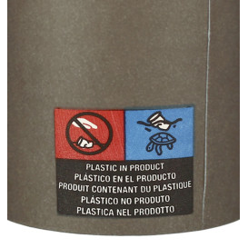 Papieren Beker Bruin 8Oz/240ml Ø8,0cm (50 Stuks)