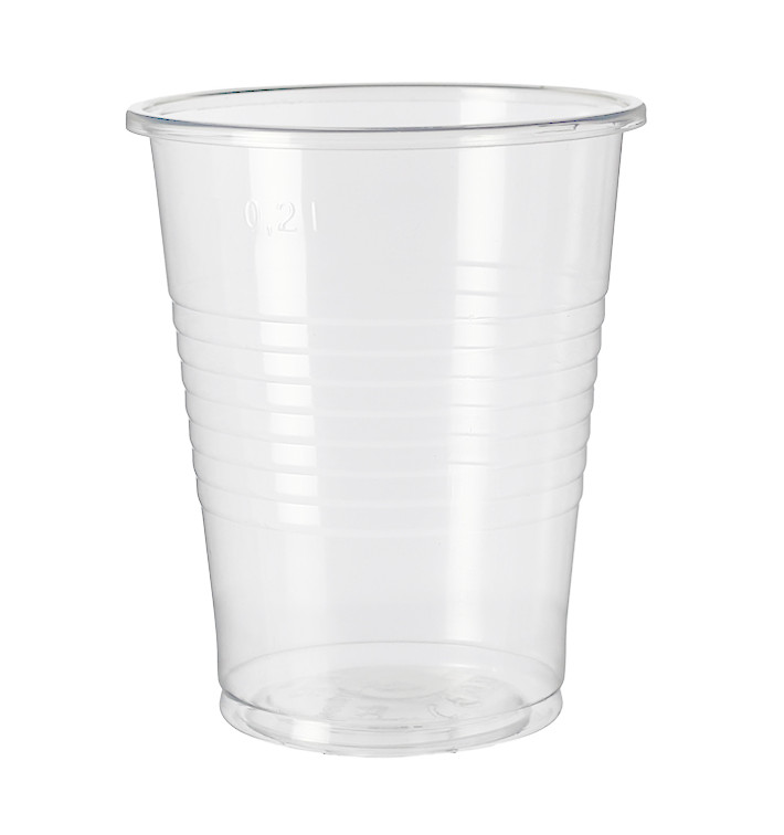 Plastic PP beker transparant 240ml Ø7,34cm (2.000 stuks) 