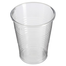 PP Transparante Beker 240ml + Travel Cross Deksel PS Ø7,4cm (1.000 Stuks)