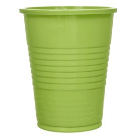 Plastic PS beker limoengroen 200ml Ø7cm (50 stuks) 