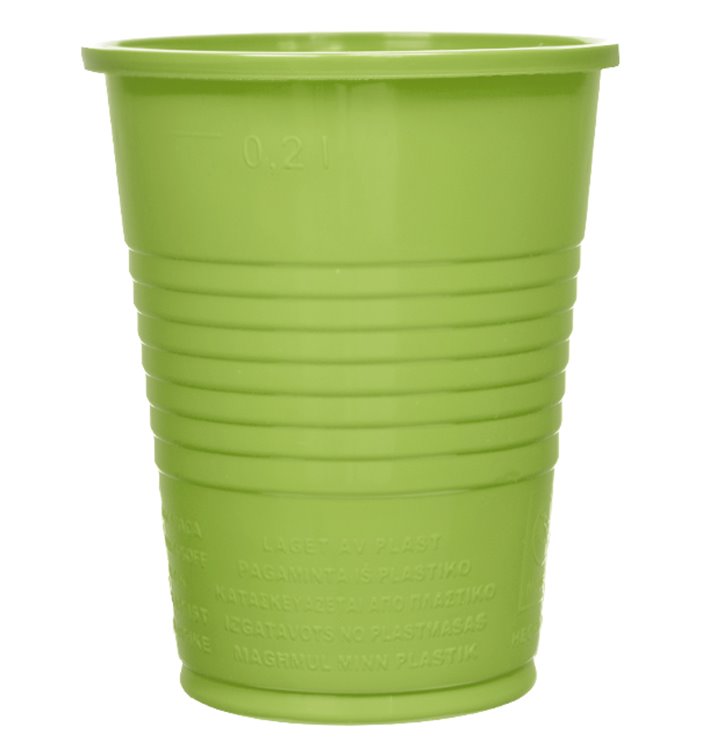 Plastic PS beker limoengroen 200ml Ø7cm (50 stuks) Plastic PS beker limoengroen 200ml Ø7cm (50 stuks)