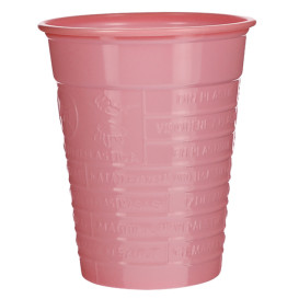 Plastic PS beker roze 200ml Ø7cm (50 stuks) 