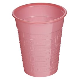 Plastic PS beker roze 200ml Ø7cm (50 stuks) 