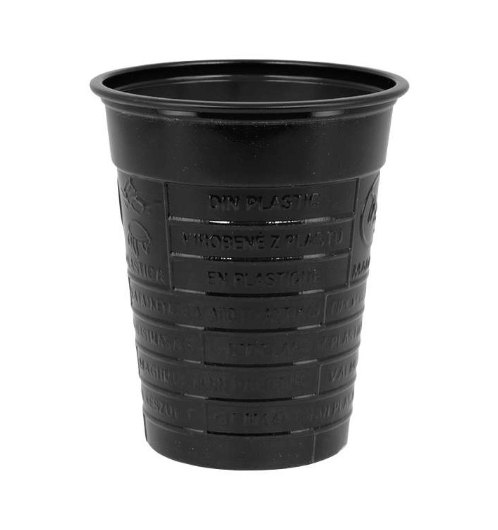 Plastic PS beker zwart 200ml Ø7cm (1.500 stuks) Plastic PS beker zwart 200ml Ø7cm (1.500 stuks)