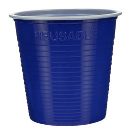 Herbruikbare Economy Beker PS Tweekleurig blauw 230ml (420 stuks)