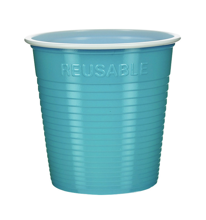 Herbruikbare Economy PS Shotje Tweekleurig Turkoois 160ml (30 stuks) Herbruikbare Economy PS Shotje Tweekleurig Turkoois 160ml (30 stuks)
