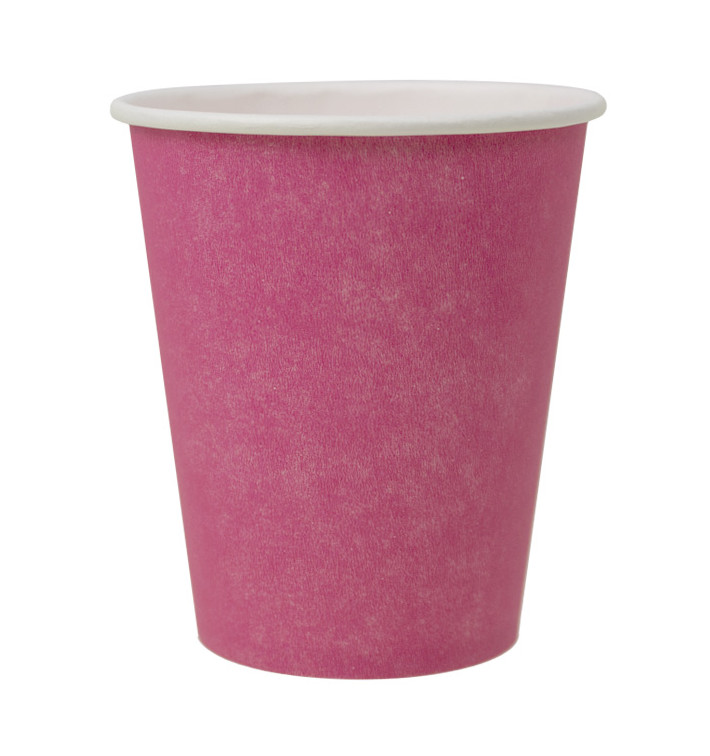 Plastic-Vrije Papieren Beker 9 Oz/250ml "Colors" Roze Ø8,0cm (20 stuks) Plastic-Vrije Papieren Beker 9 Oz/250ml "Colors" Roze Ø8,0cm (20 stuks)
