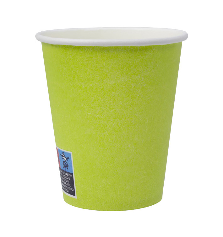 Plastic-Vrije Papieren Beker 9 Oz/250ml "Colors" Groen Ø8,0cm (20 stuks) Plastic-Vrije Papieren Beker 9 Oz/250ml "Colors" Groen Ø8,0cm (20 stuks)