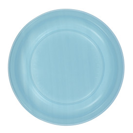 Herbruikbare Bord Economische PS Licht Blauw Ø22cm (200 stuks)