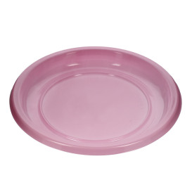 Herbruikbare Bord Economische PS Roze Ø22cm (25 stuks) 