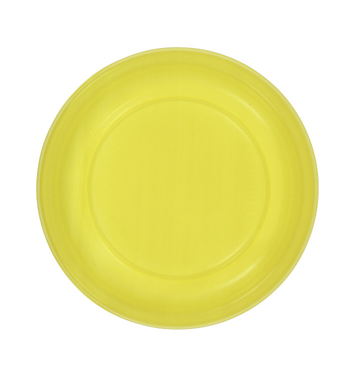 Herbruikbare Bord Economische PS Geel Ø17cm (25 stuks) Herbruikbare Bord Economische PS Geel Ø17cm (25 stuks)