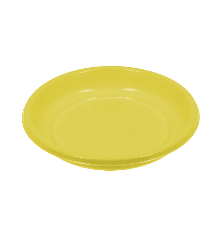 Herbruikbare Bord Diep Economische PS Geel Ø22cm (250 stuks) Herbruikbare Bord Diep Economische PS Geel Ø22cm (250 stuks)