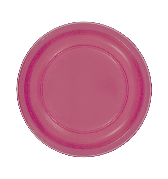 Herbruikbare Bord Economische PS Fuchsia Ø17cm (25 stuks) Herbruikbare Bord Economische PS Fuchsia Ø17cm (25 stuks)