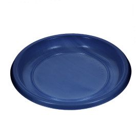 Herbruikbare Bord Economische PS Donkerblauw Ø17cm (25 stuks) 