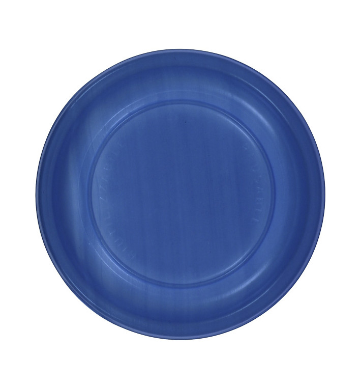 Herbruikbare Bord Economische PS Donkerblauw Ø22cm (25 stuks) Herbruikbare Bord Economische PS Donkerblauw Ø22cm (25 stuks)