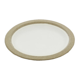 Biologisch afbreekbaar Bagasse Bord Wit Ø17,5cm (10 Stuks)