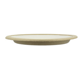 Biologisch afbreekbaar Bagasse Bord Wit Ø17,5cm (10 Stuks)