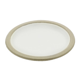 Biologisch afbreekbaar Bagasse Bord Wit Ø22,5cm (120 Stuks)