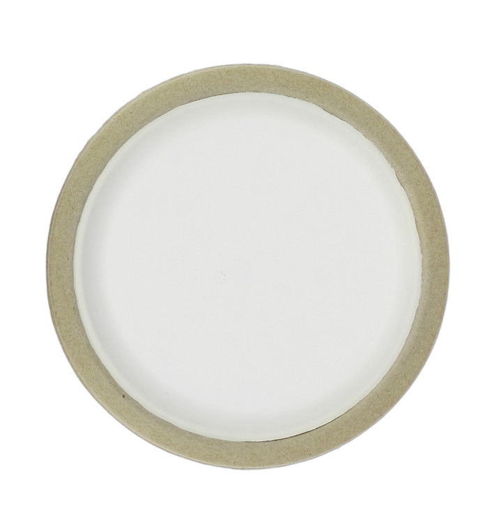 Biologisch afbreekbaar Bagasse Bord Wit Ø22,5cm (10 Stuks) Biologisch afbreekbaar Bagasse Bord Wit Ø22,5cm (10 Stuks)
