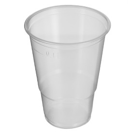 Plastic PP beker transparant 520ml Ø8,3cm (800 stuks)