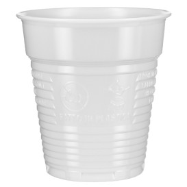 Plastic PS beker Vending wit 166ml Ø7,0cm (100 stuks) 