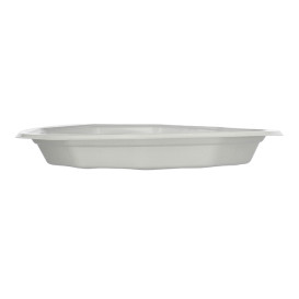 Herbruikbaar bord PP "Deka" Diep wit 220mm (231 stuks)