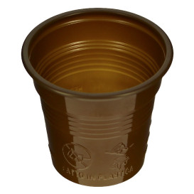 Plastic PS Shotje bruin 80ml Ø5,7cm (50 stuks) 