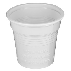 Plastic PS Shotje wit 80ml Ø5,7cm (100 stuks) 