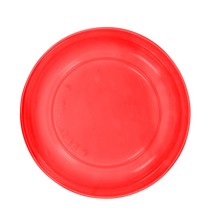 Herbruikbare Bord Economische PS Rood Ø17cm (25 stuks) Herbruikbare Bord Economische PS Rood Ø17cm (25 stuks)