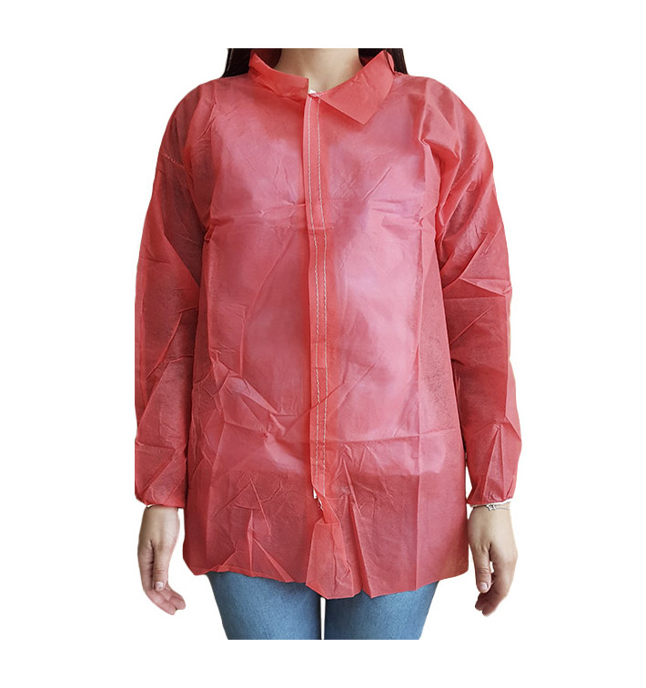 Wegwerp-laboratoriumjas "Cadete" "TST" PP Velcro 35gr rood (100 stuks) Wegwerp-laboratoriumjas "Cadete" "TST" PP Velcro 35gr rood (100 stuks)