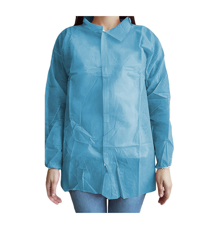 Wegwerp-laboratoriumjas "Cadete" "TST" PP Velcro 35gr blauw (1 stuk) Wegwerp-laboratoriumjas "Cadete" "TST" PP Velcro 35gr blauw (1 stuk)