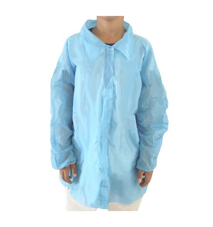Wegwerp kinder lab jas TST PP Velcro blauw (1 stuk) Wegwerp kinder lab jas TST PP Velcro blauw (1 stuk)