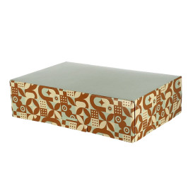 Doos voor Snoep en Chocolaatjes Mint Chocolade 19,5x13,5x5,3cm (600 stuks)