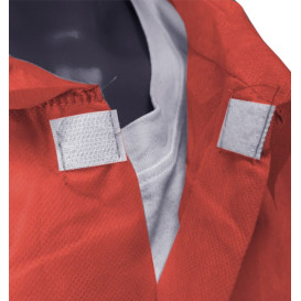 Industrieel Wegwerp-laboratoriumjas TST PP Velcro Rood XL 35gr. (1 stuk)