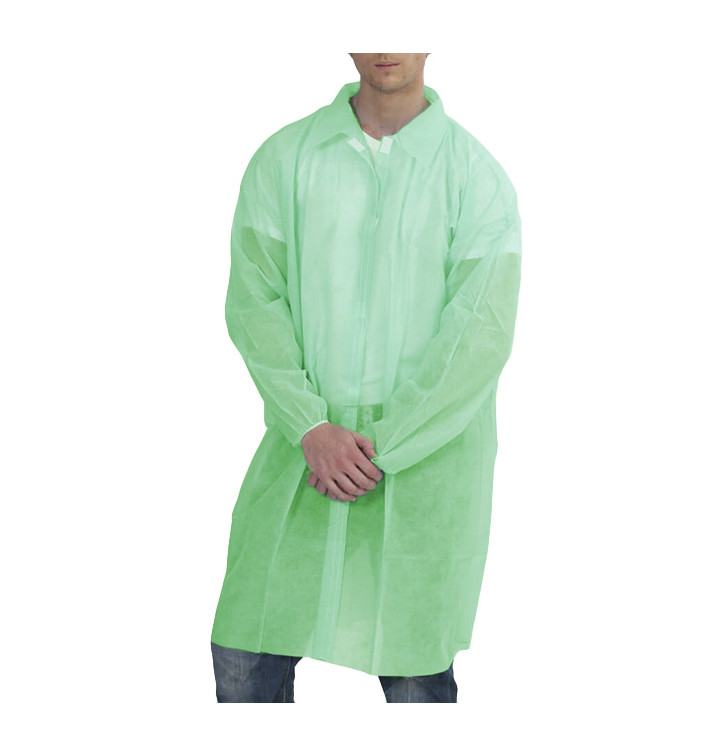 Wegwerp-laboratoriumjas Visitof Velcro groen XL 25gr (1 stuks) Wegwerp-laboratoriumjas Visitof Velcro groen XL 25gr (1 stuks)